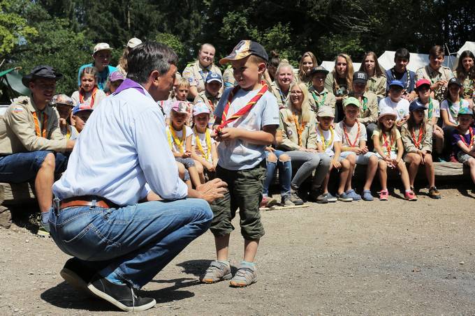 Predsednik Republike Slovenije Borut Pahor je danes obiskal Kajuhov tabor v Ribnem pri Bledu.